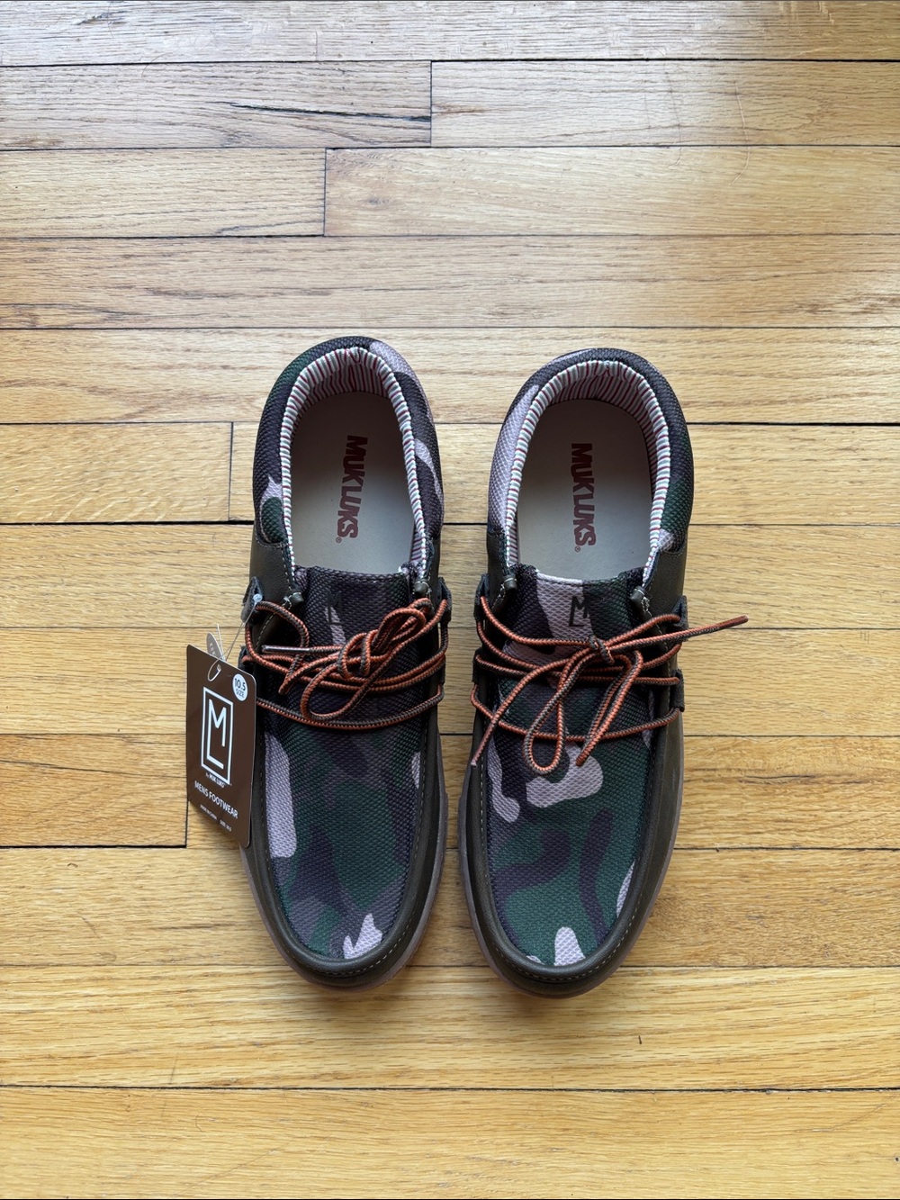 NWT Muk Luks Camo Sneakers Men Size 10.5